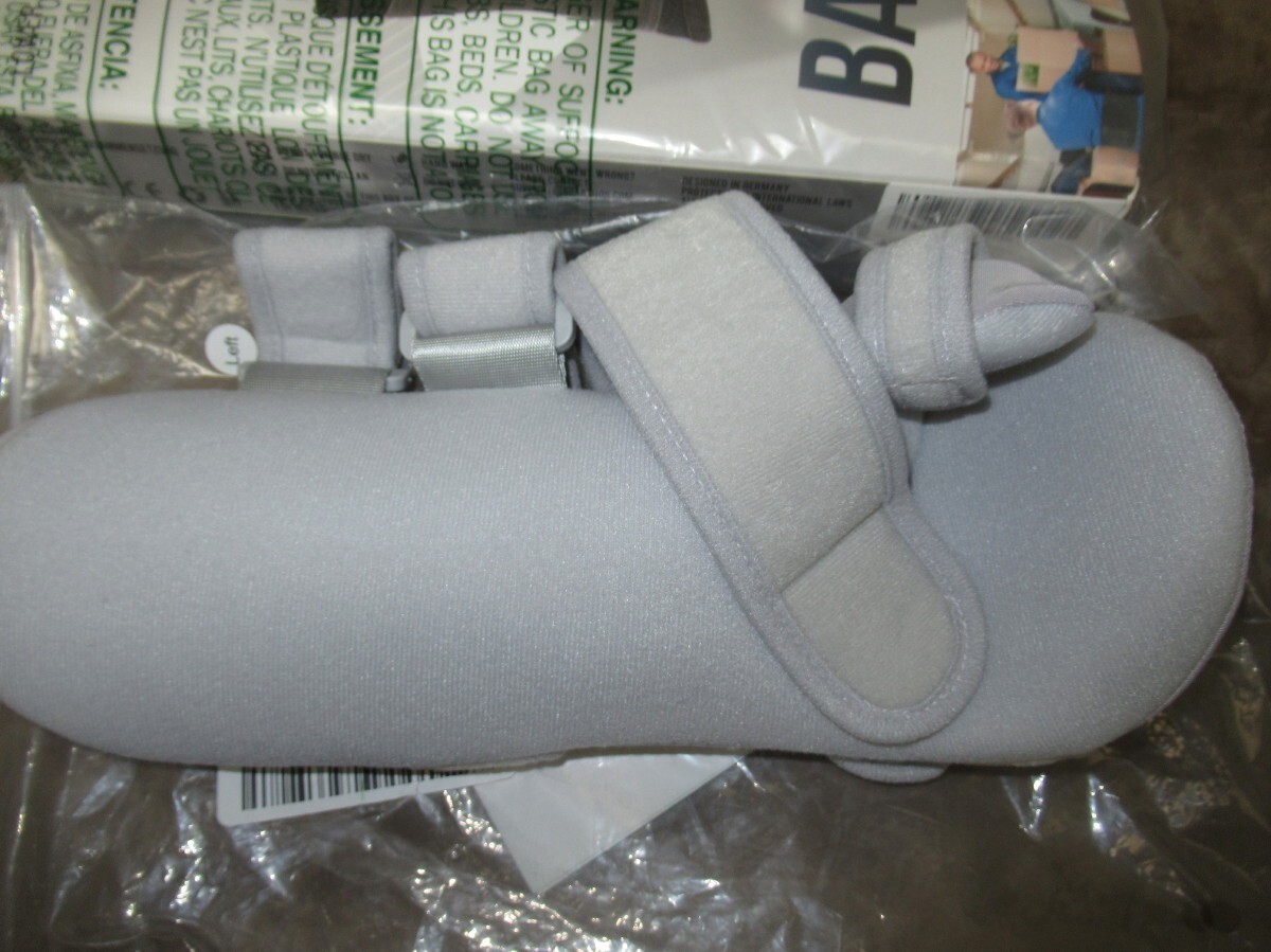 Fanwer Stroke Resting Hand Splint Night Immobilizer Wrist Finger Brace Gray
