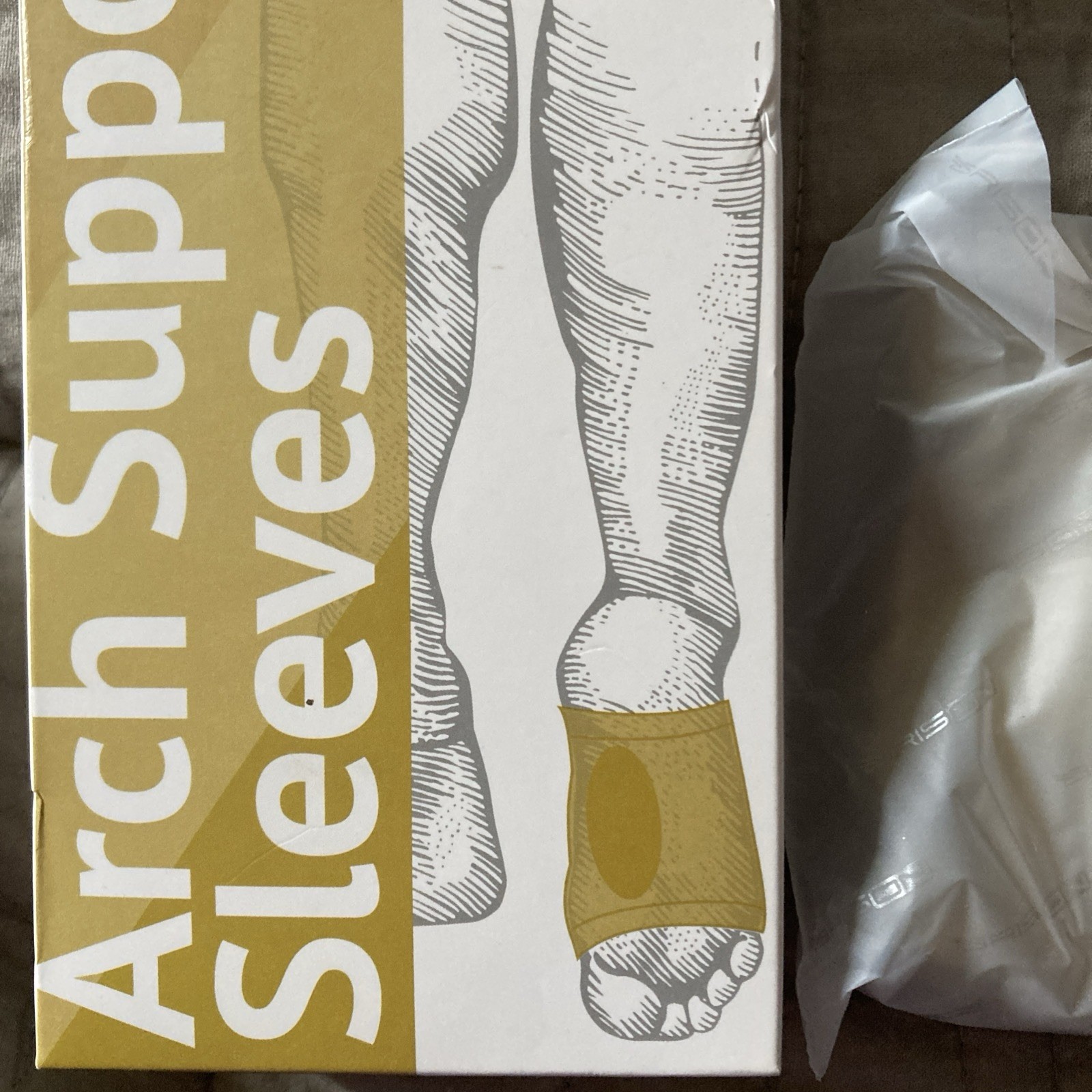 Briton Compression Arch Support Sleeves 1 Pair Open Box Plantar Fasciitis