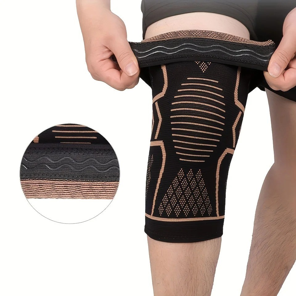 2 PCS Compression Knee Brace for Men, Women, Copper Compress Sleeve Top Quality