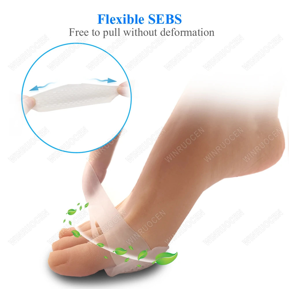 Soft Gel Metatarsal Pads Heel Protectors Forefoot Heel Cushions Pain Relief Plan