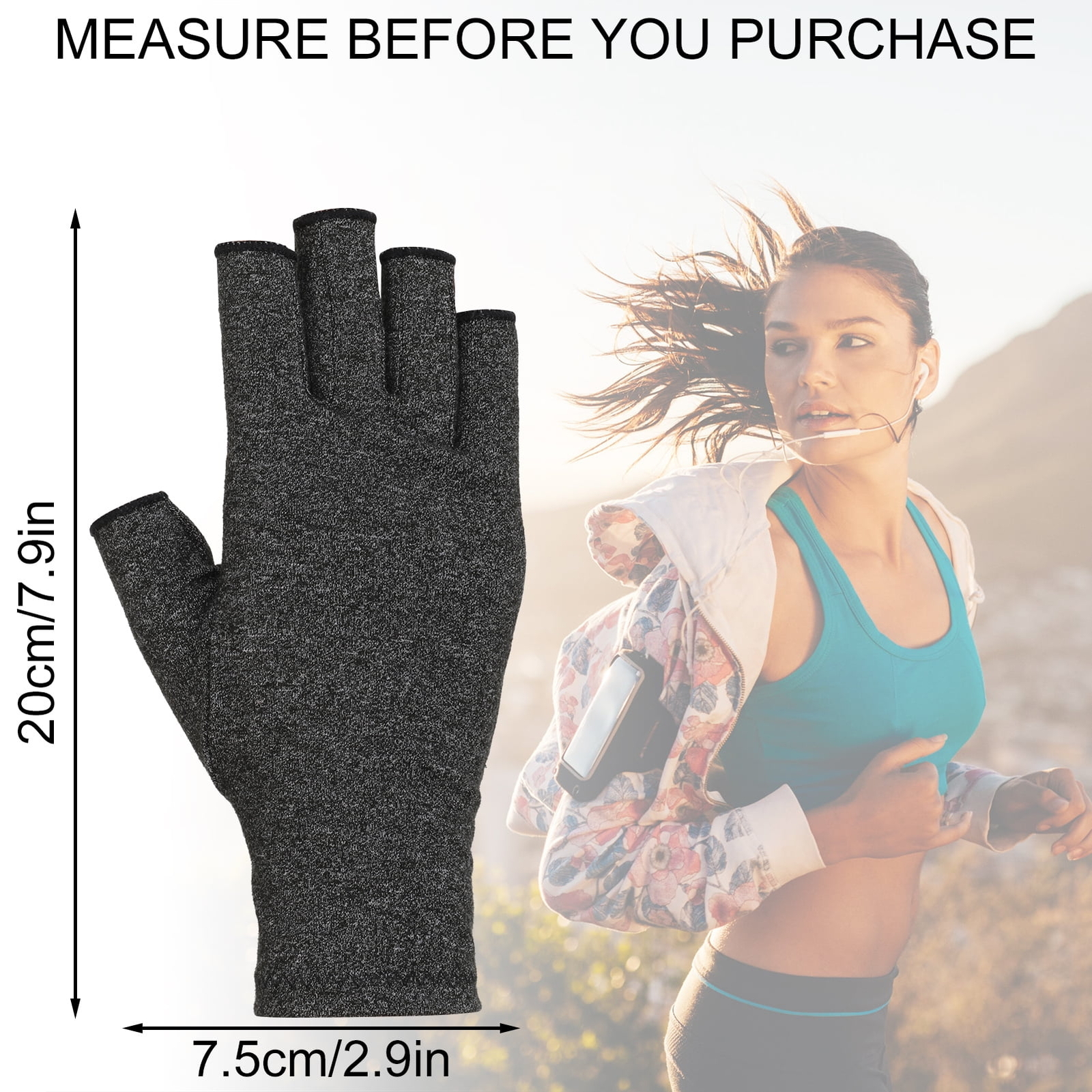 3 Pairs Arthritis Compression Gloves for Women Men Strengthen Compression Gloves
