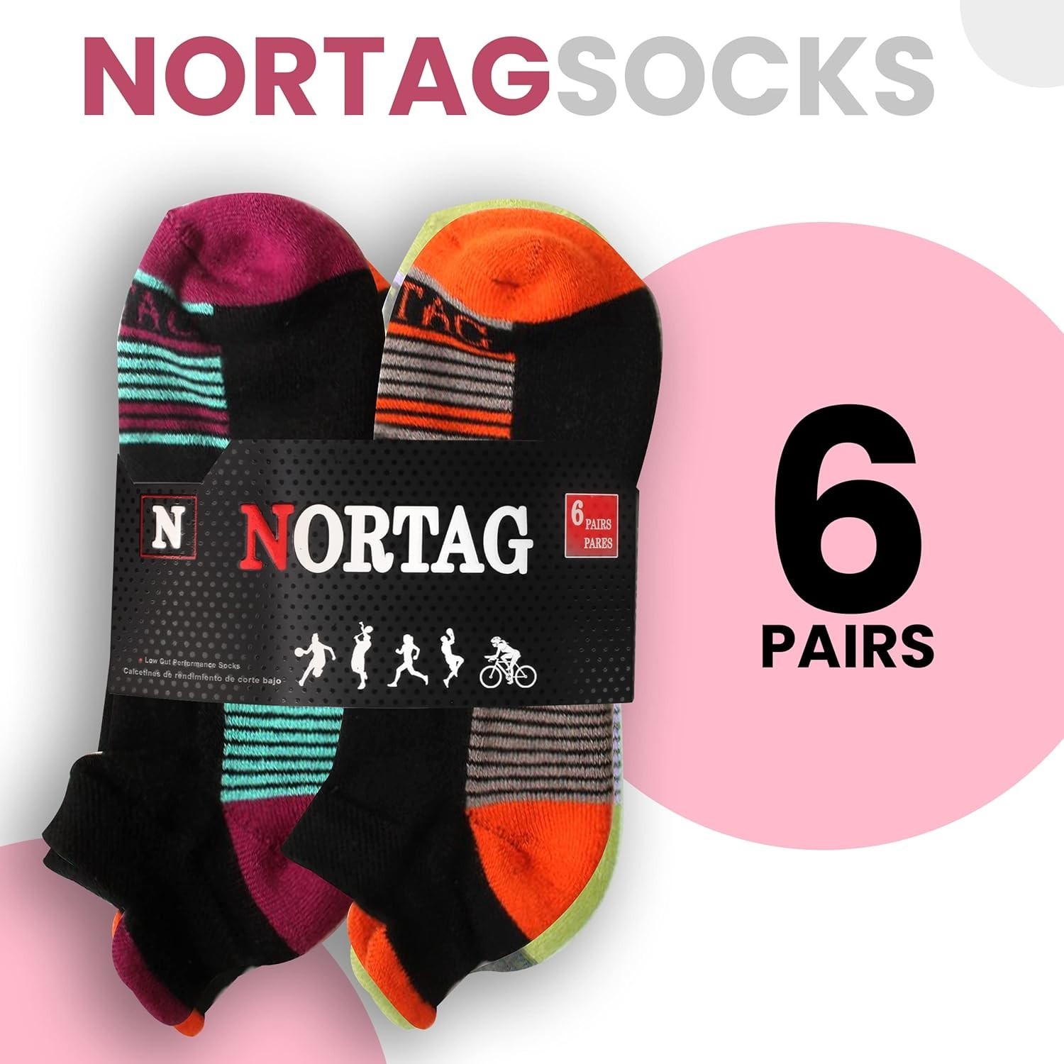 Compression Ankle Socks – 6 Pairs