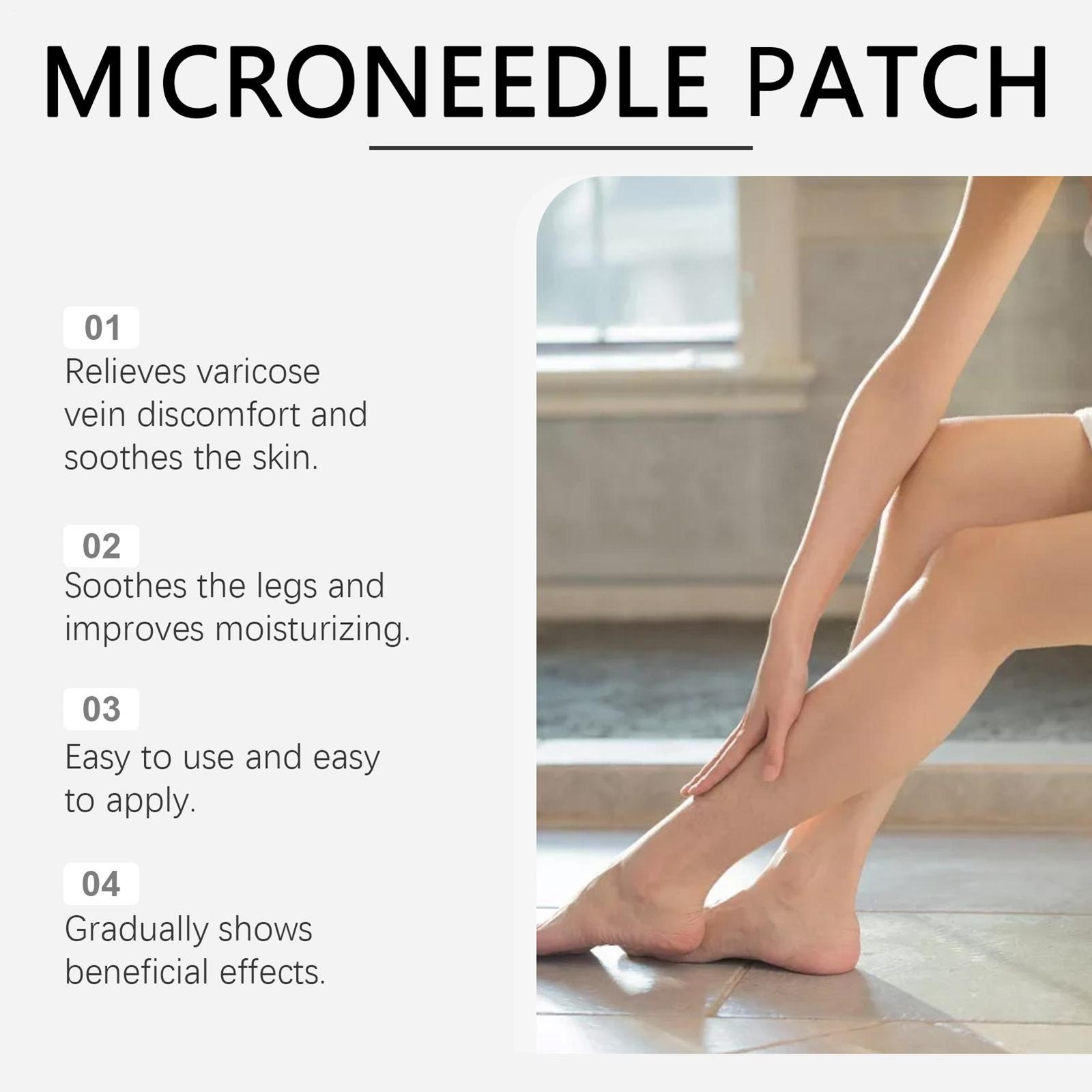 2026 Target Vein Patches 4Pcs Venous Varicose Patches Leg Care Relief Stickers