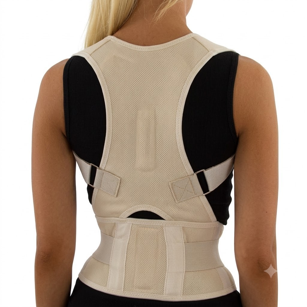 Posture Corrector Support Magnetic Back Shoulder Brace Belt Band For Men Women