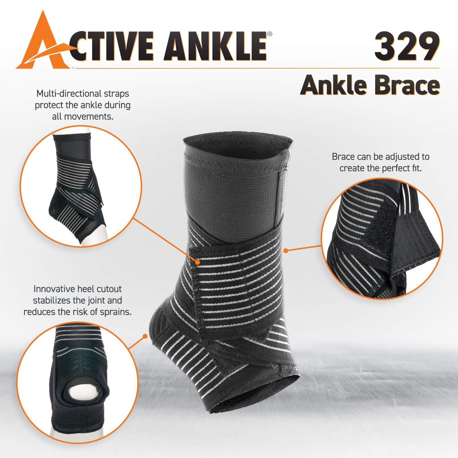Cramer Active Ankle 329 Ankle Brace Ankle Compression Sleeve Straps For Men