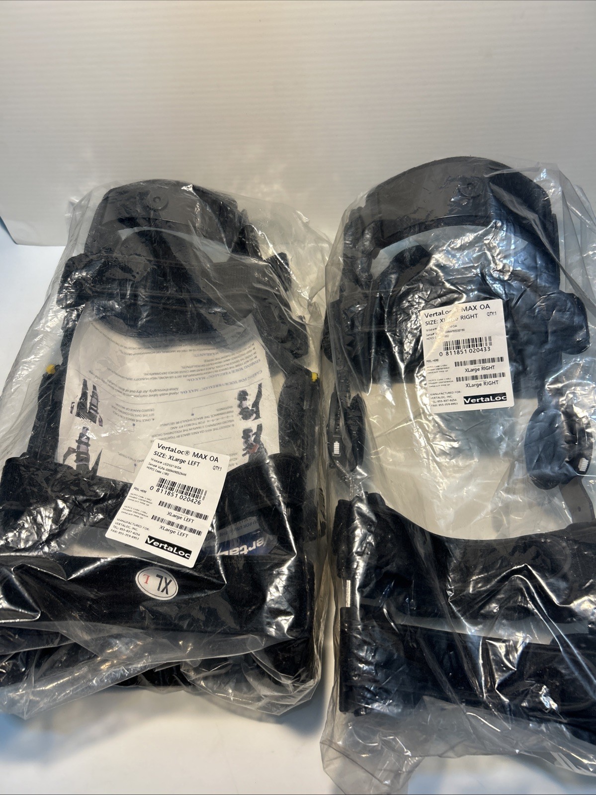 VertaLoc Max OA Right & Left Knee- NEW! SIZE XL Both Knees