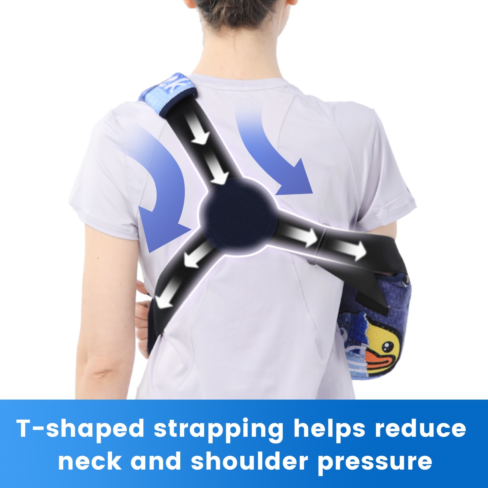 VELPEAU Arm Shoulder Elbow Immobilizer Sling Fracture Brace for Women and Men