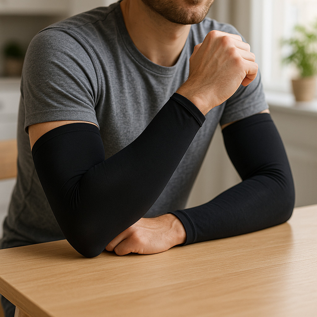 ChangeNow Copper Compression Arm Sleeves Black L