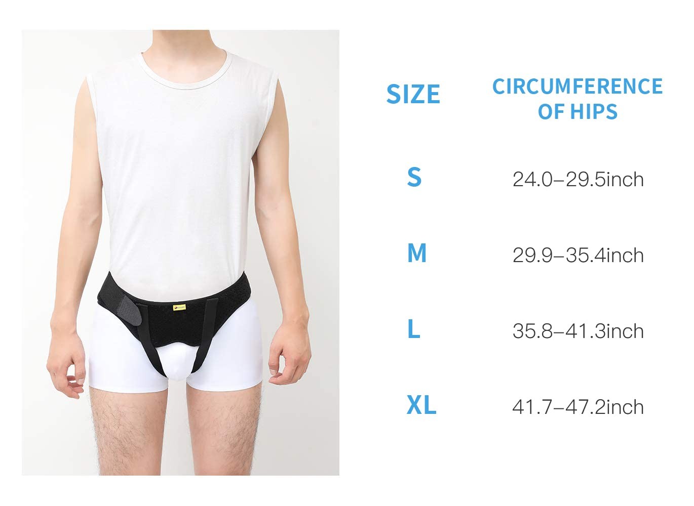 Tenbon Hernia Belt Truss for Single/Double Inguinal or Medium (Pack of 1)
