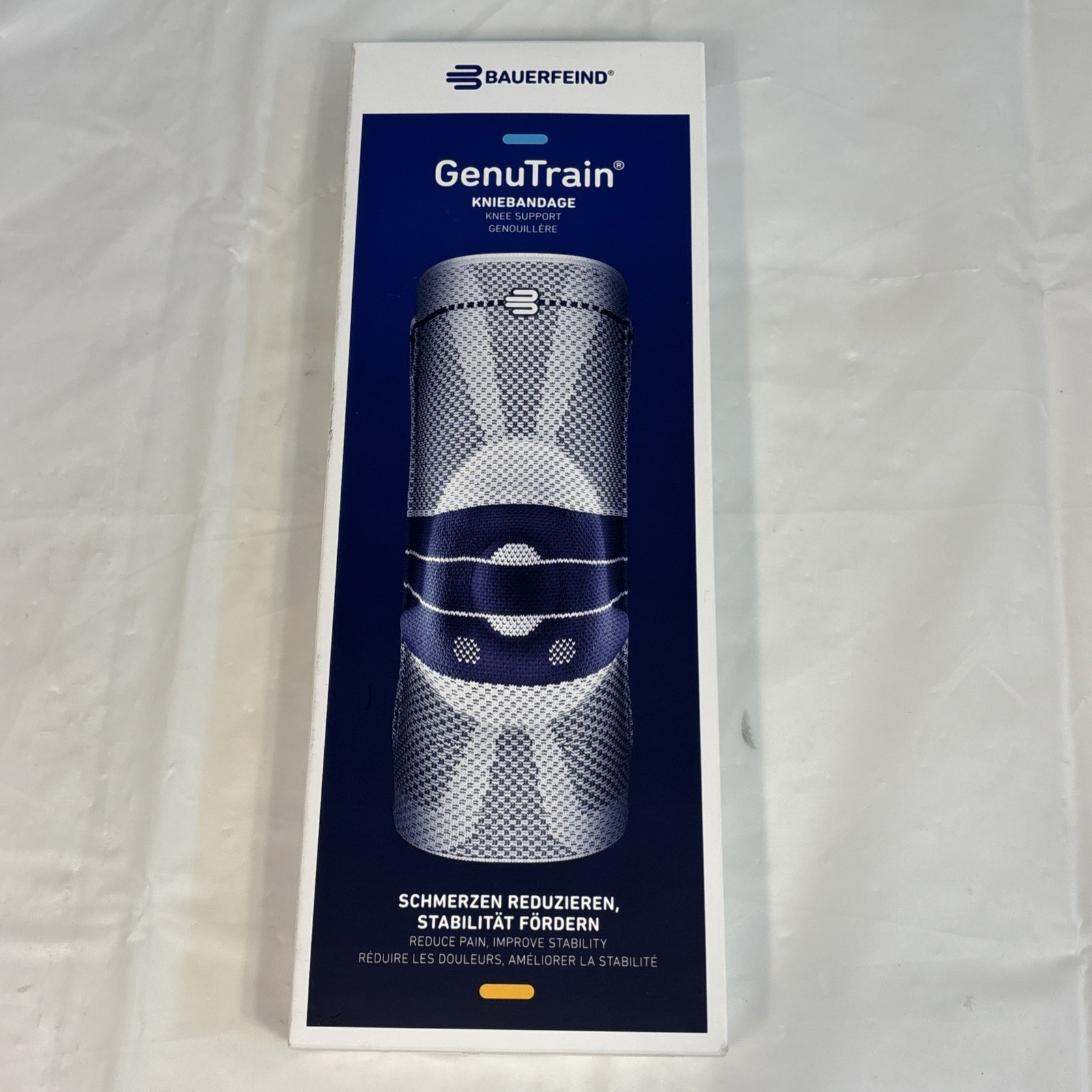 Bauerfeind GenuTrain Knee Support Brace Size 7 Color Titan Reduce Pain Stability