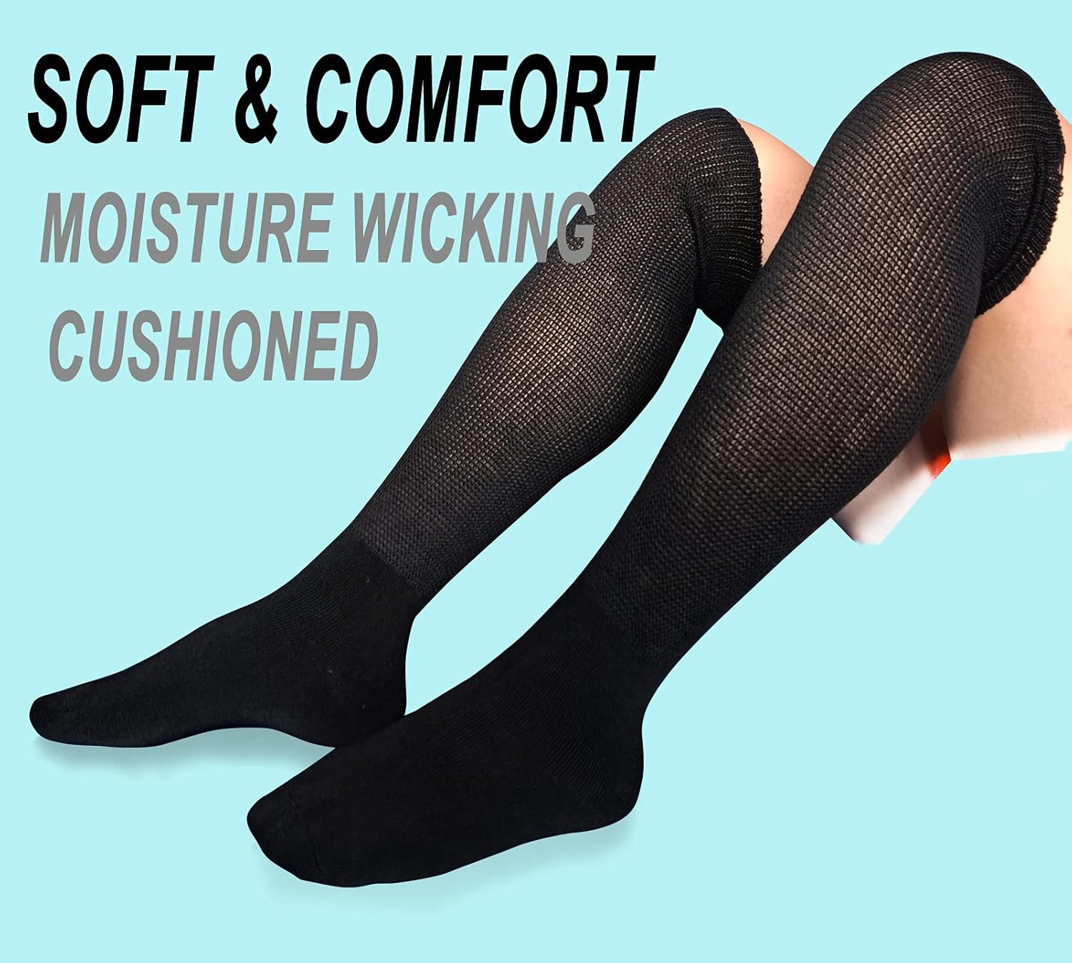 2 Pairs Walking Boot Socks Air Cam Walker Brace Fracture Boots Orthopedics Socks