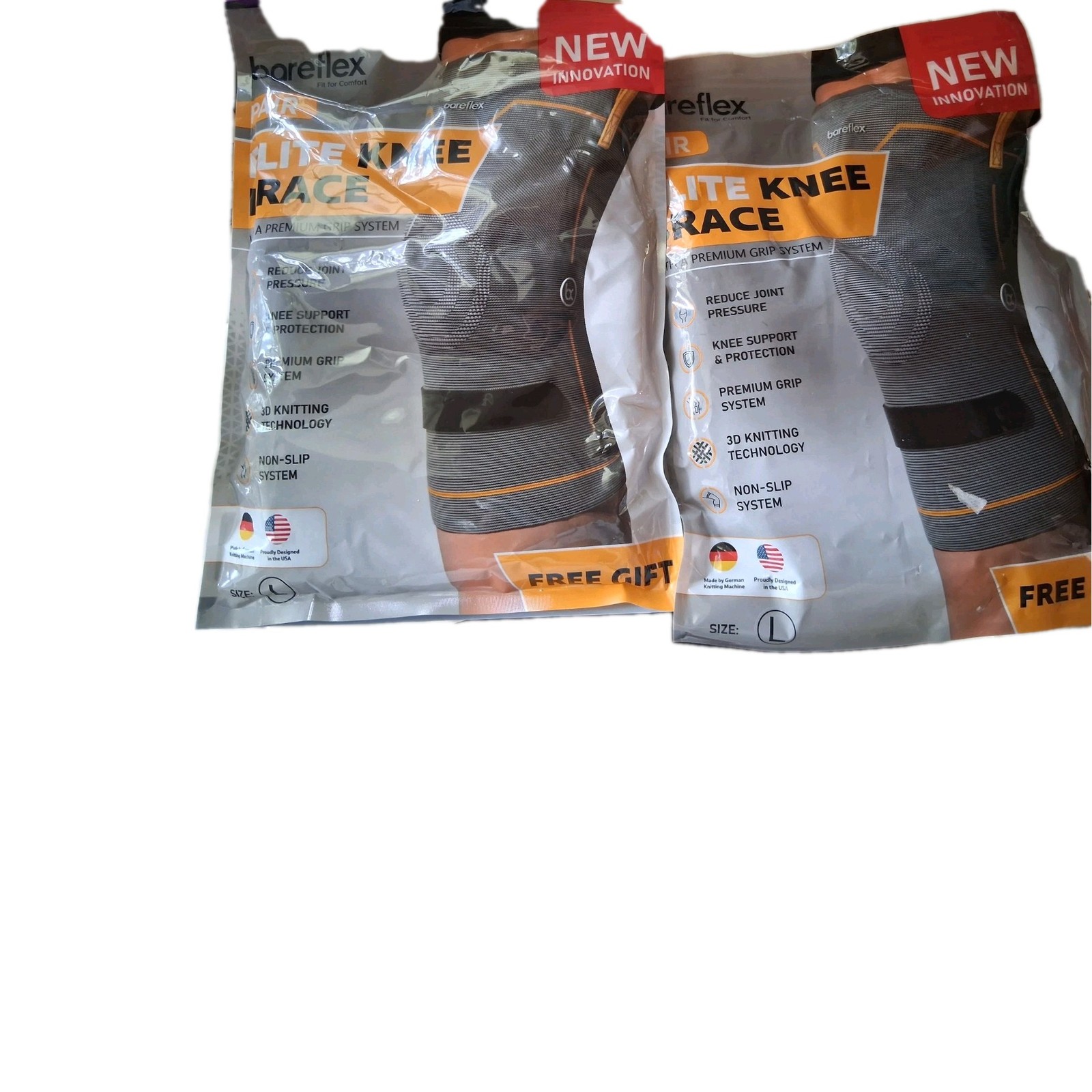 Bareflex Elite Knee Brace 2 Pack