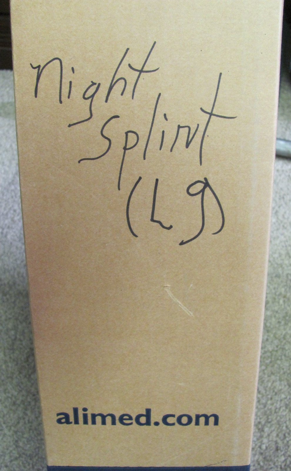 AliMed White Soft Brace/Night Splint – Size Large (New)