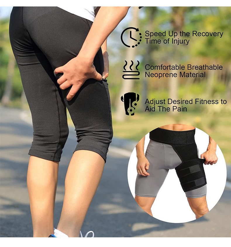 Hip Brace Compression Groin Support for Sciatica Pain Relief Recovery Men Women