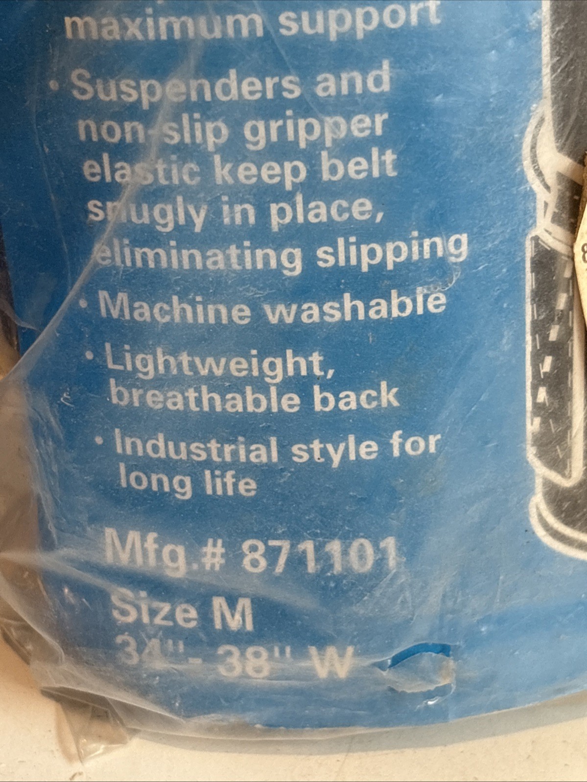 INTERLINE 871102 BACK SUPPORT BELT HEAVY LIFT BRACE SUSPENDERS Lot Of 2 Sm-M