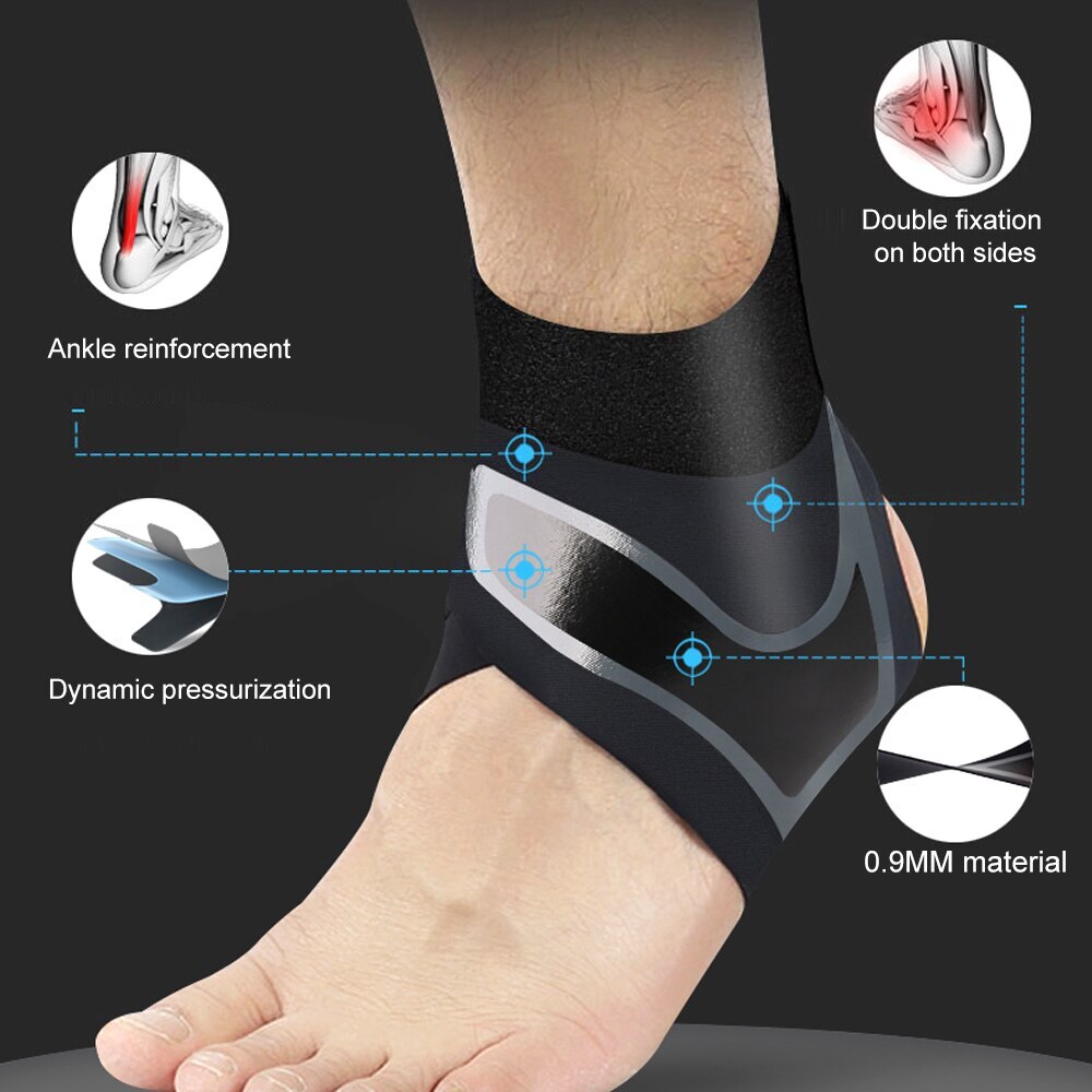 Ankle Support Brace Compression Sleeve Plantar Fasciitis Pain Relief Foot Wrap