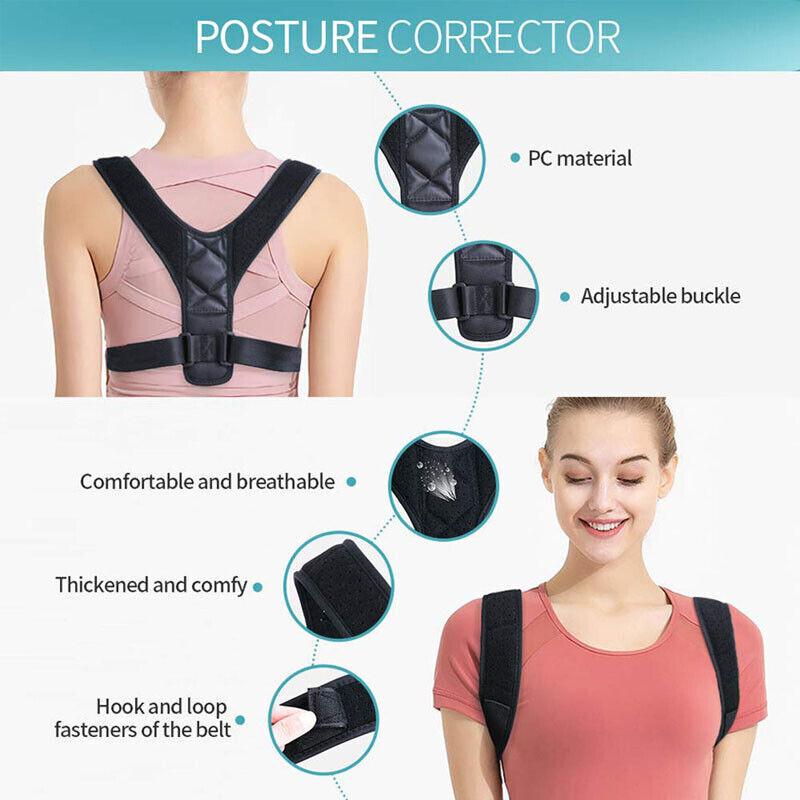 Posture Corrector For Women/Men Upper Back & Shoulder Support Brace USA SELLER