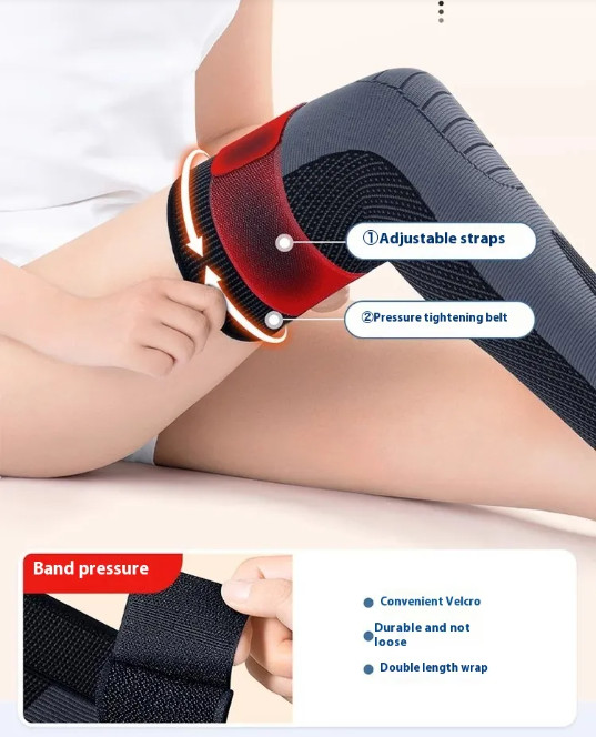 Pair Full Leg Compression Sleeves Self Heating Wormwood Knee Support Sports 2PCS