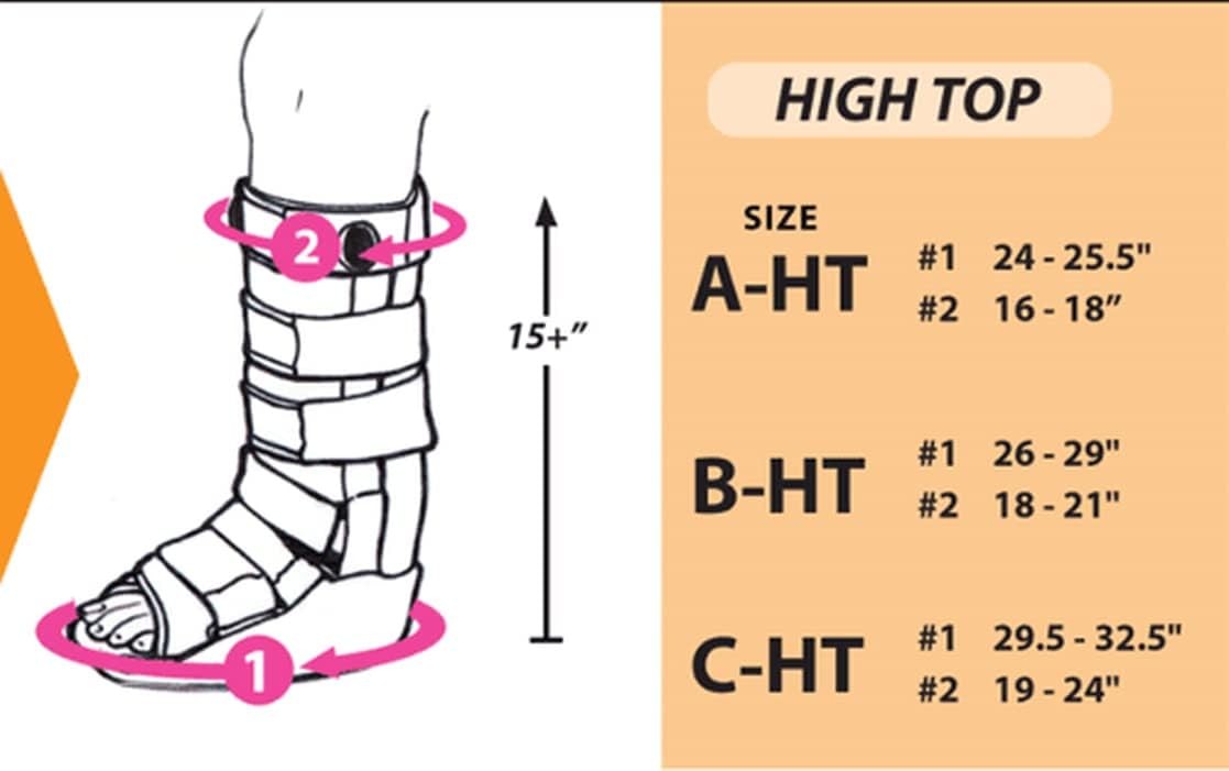 Orthopedic Boot Cover Medium High Top Size B Black Flexible Lycra Spandex