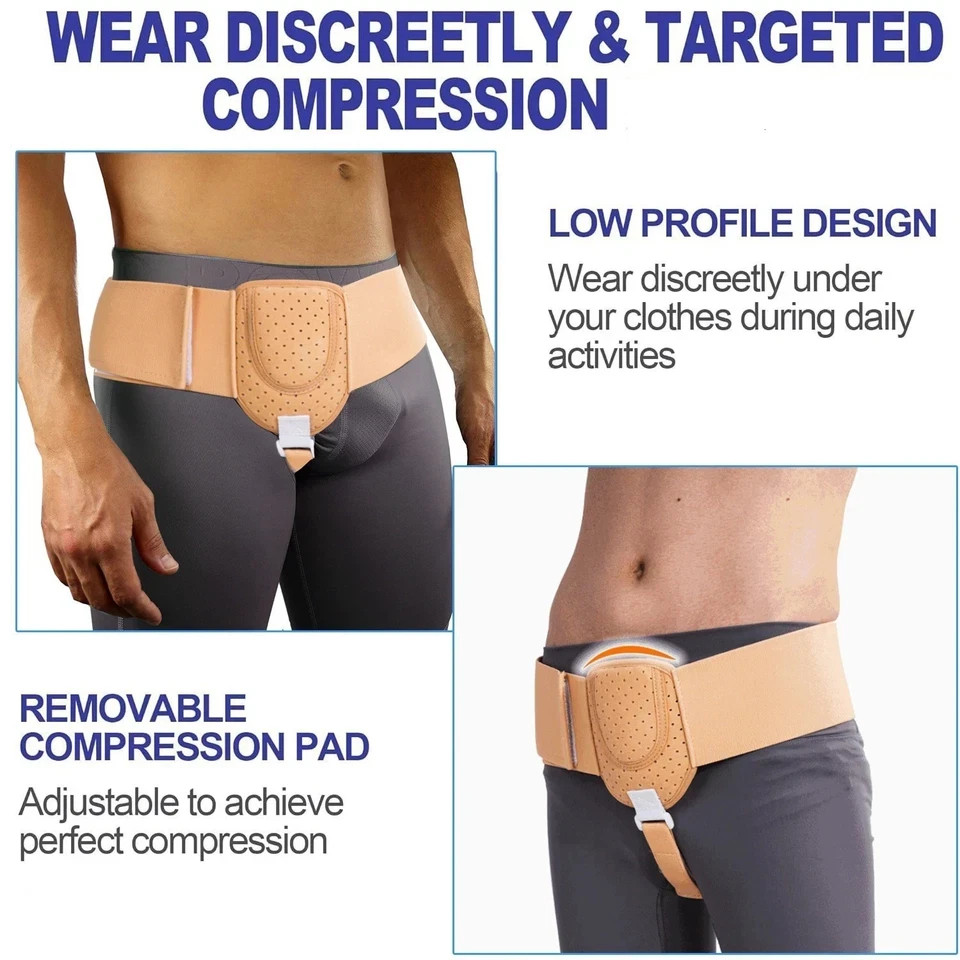 Single Hernia Support Belt Inguinal Groin Hernia Pain Relief Truss Brace Unisex