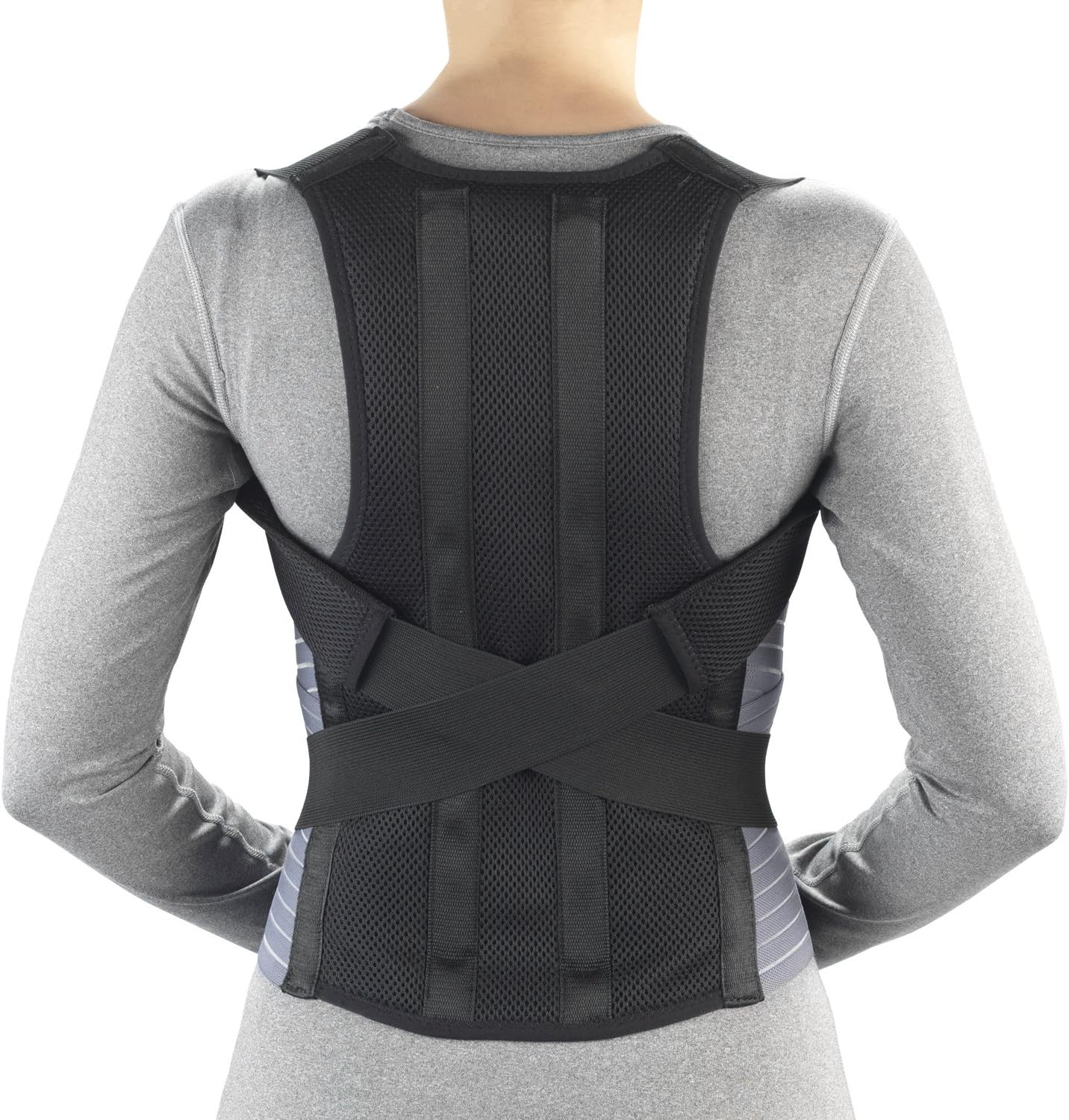 OTC Comfort Posture Brace With Rigid Stays (Black) Small