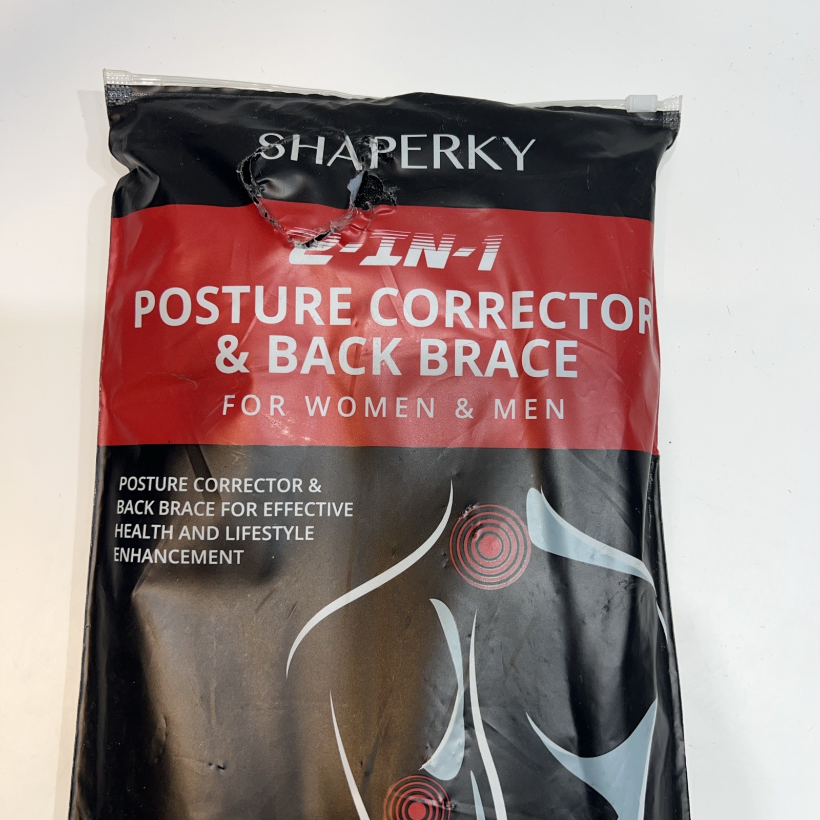 Shapely 2-in-1 Posture Correction & Back Brace For Women And Men New!