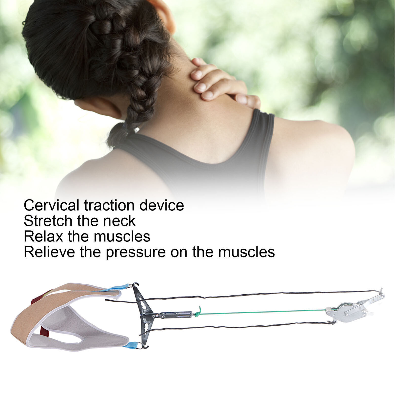Neck Traction Device Stretcher Professional Household Pain Relief Cervical