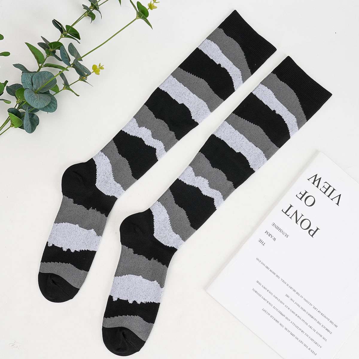 Womens Mens 15-20 mmHG Compression Socks Stockings Over Knee Medical Adult S-XL
