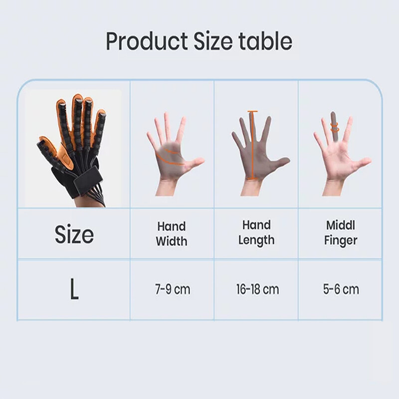 L Rehabilitation Robot Glove Hemiplegia Cerebral Training Finger Recovery, Left