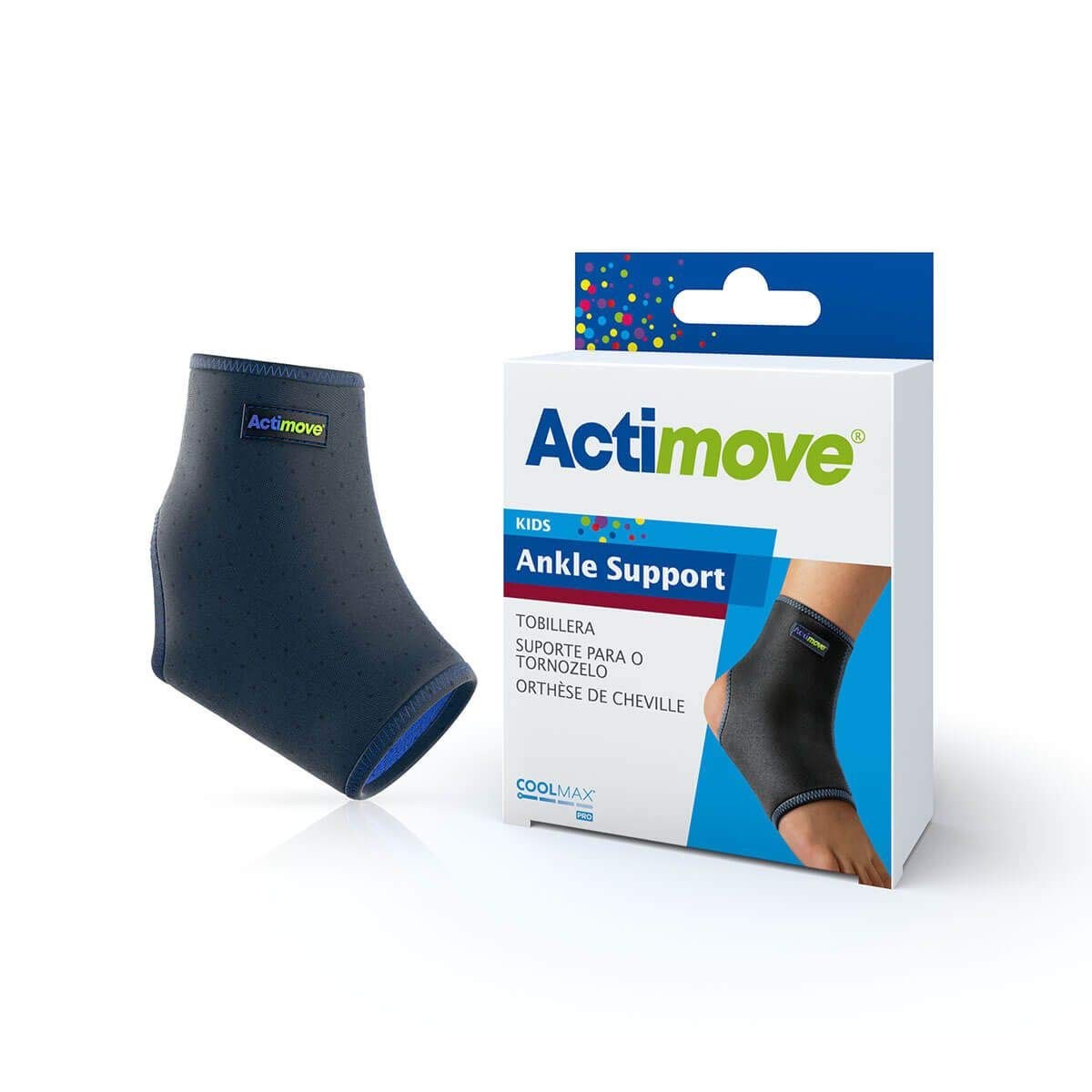 Actimove Kids Ankle Support Navy Size Youth