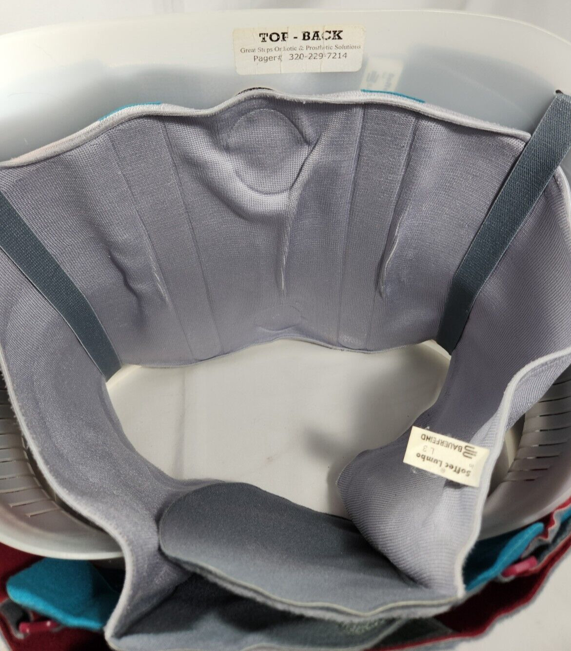 Softec Lumbo BAUERFEIND Adjustable BACK BRACE size L3 Germany with bag & extras