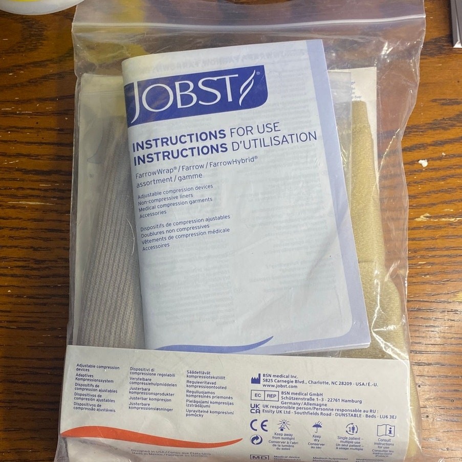 JOBST Farrow Wrap 4000, Extra Small TALL, Tan/Beige 30-40 mmHg 76661-04 NIP Knee