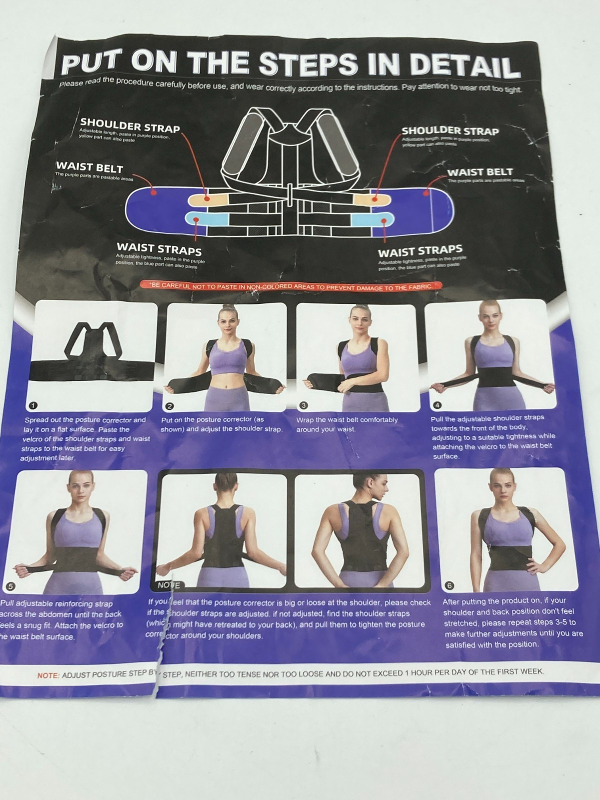 Posture Corrector for Women and Men, Upgraded Full Back Brace Support Small