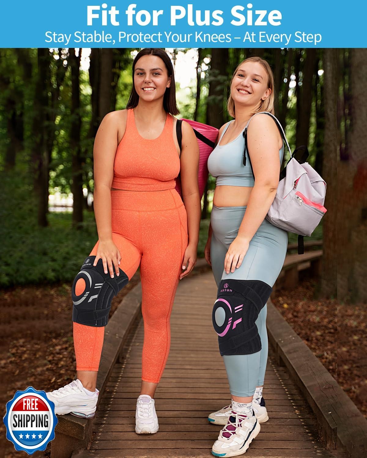 ABYON Knee Brace for Women and Men Meniscus Tear, Arthritis, ACL Pain Relief,