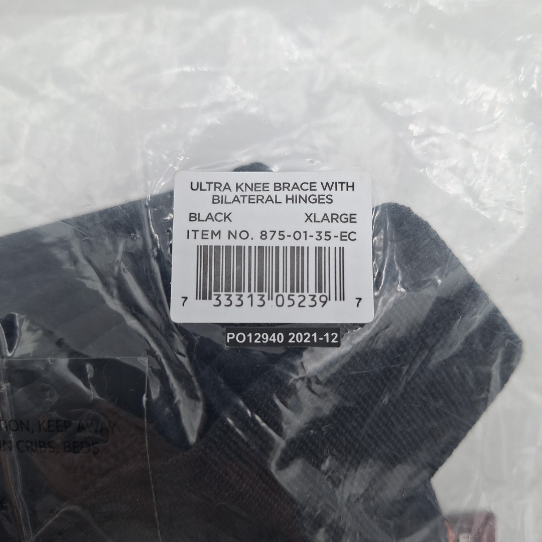 Shock doctor Knee Brace with Bilateral Hinges XL New
