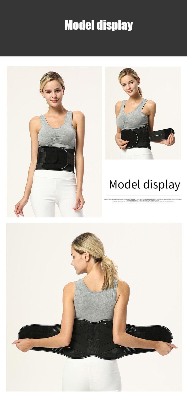 High Quality Back support belt Magnetic Self Heating Lumbar waist Support belt
