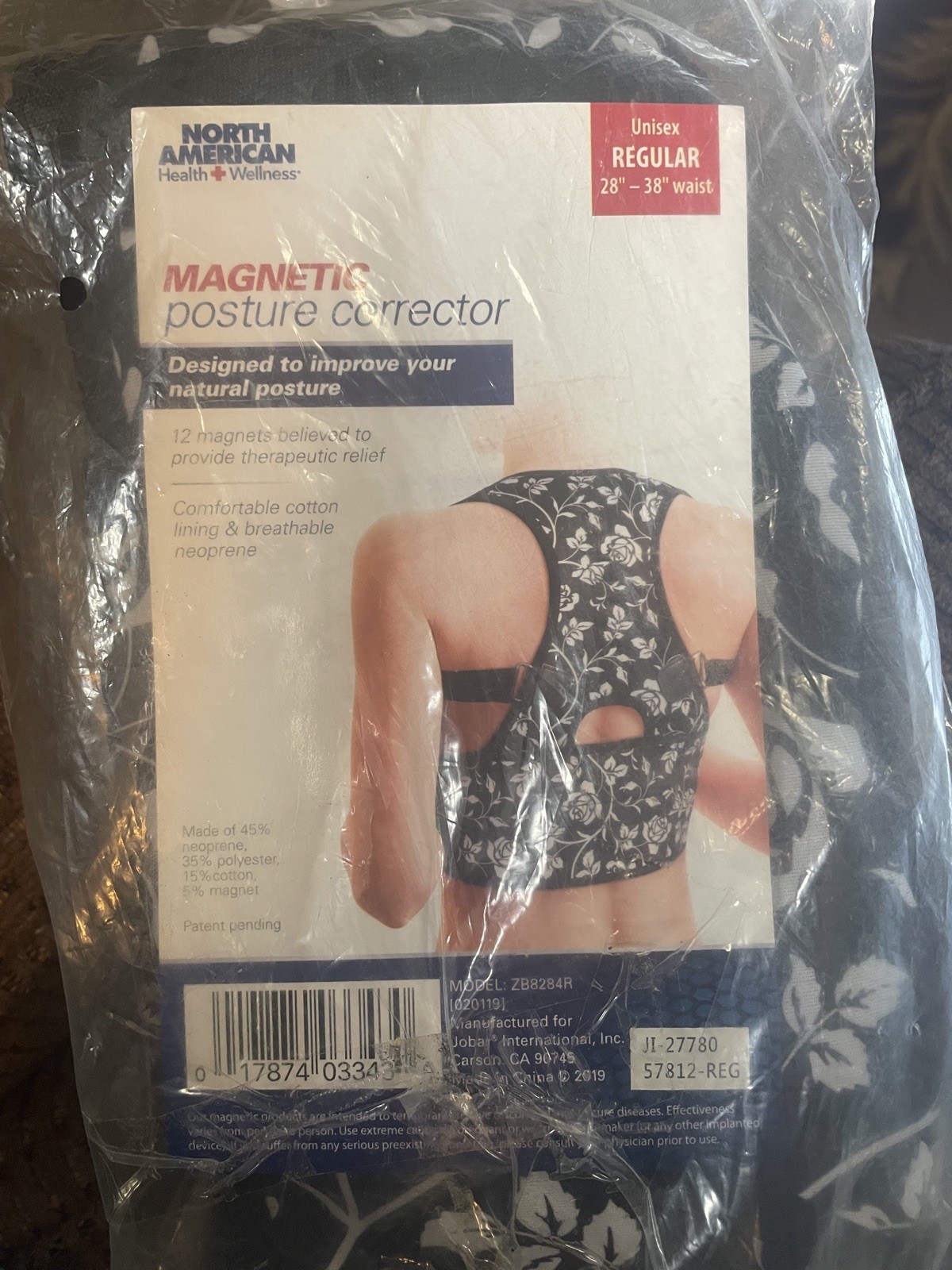 Rose Magnetic Posture Corrector – Rose Floral Design (Regular)
