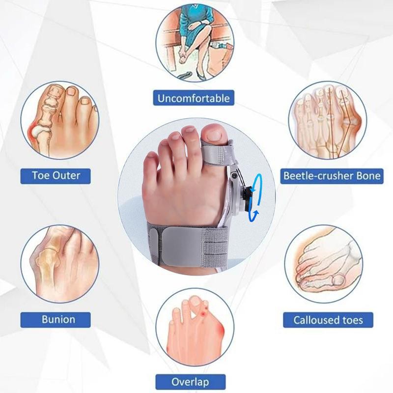 Unisex Bunion Corrector Foot Brace Toe Separator Hallux Valgus Straightener Tool
