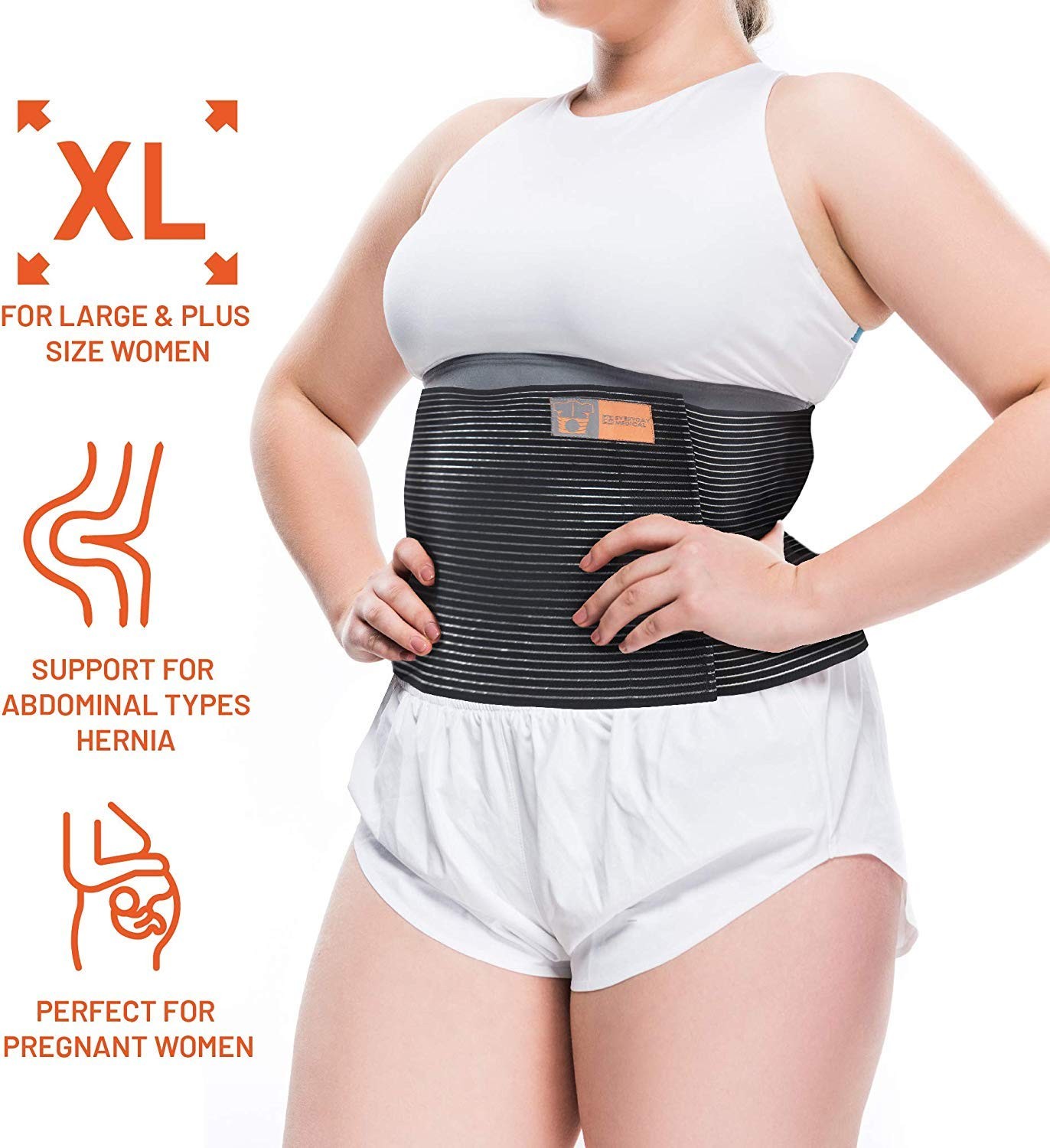 Everyday Medical Plus Size Umbilical Hernia Support Belt I Pain and Discomfor…