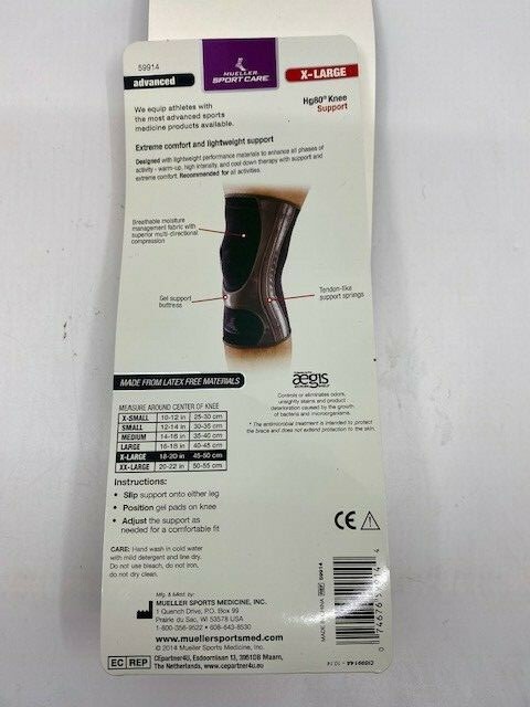 Mueller Sports Medicine Hg80 Knee Support, Black, X-Large