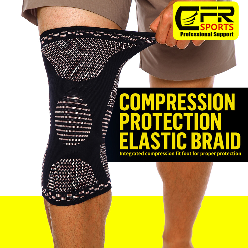 Knee Sleeves Compression Brace Support Sport Joint Injury Pain Arthritis Copper@