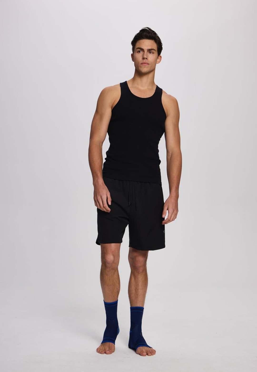 Foot Sleeve Pair Compression Wrap Ankle Brace For Arch Ankle Support Blue XL