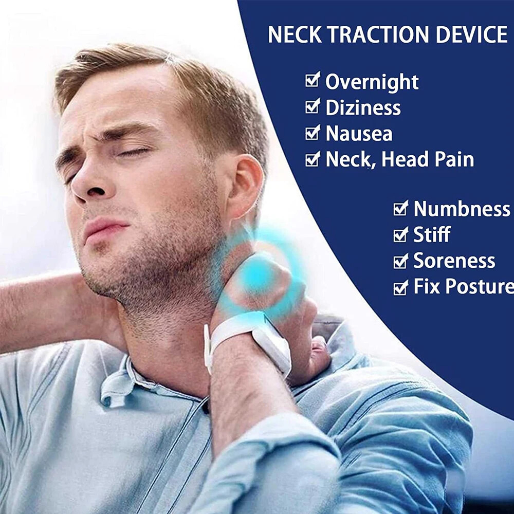 Cervical Neck Traction Device,Relief for Chronic Neck & Shoulder Alignment Pain