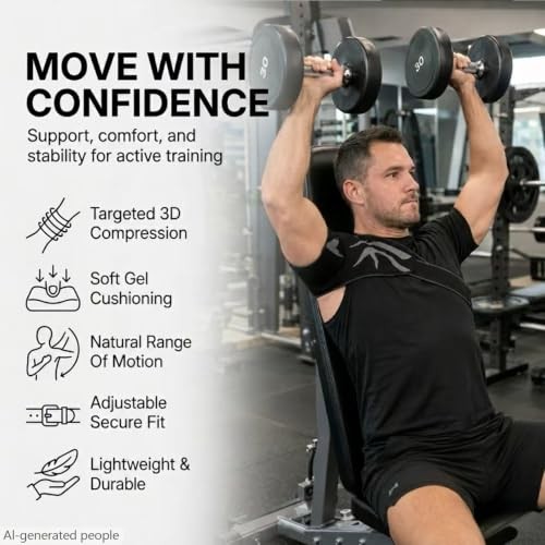 Shoulder Brace with Removable Gel Pad, Adjustable Compression Shoulder X-Large