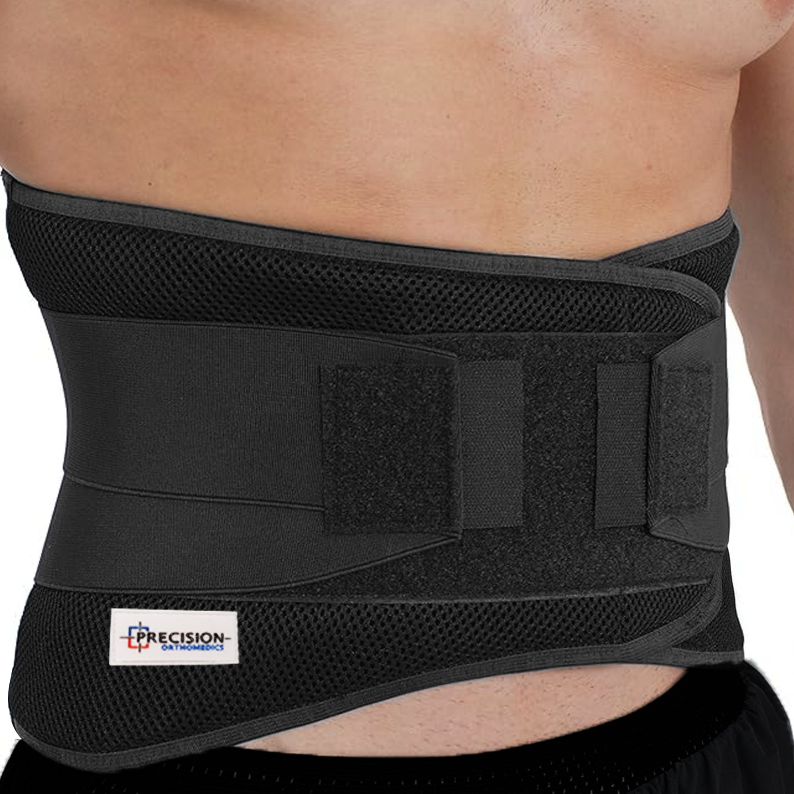 Double Pull Breathable Lumbar Lower Bad Back Pain Posture Support Belt Brace