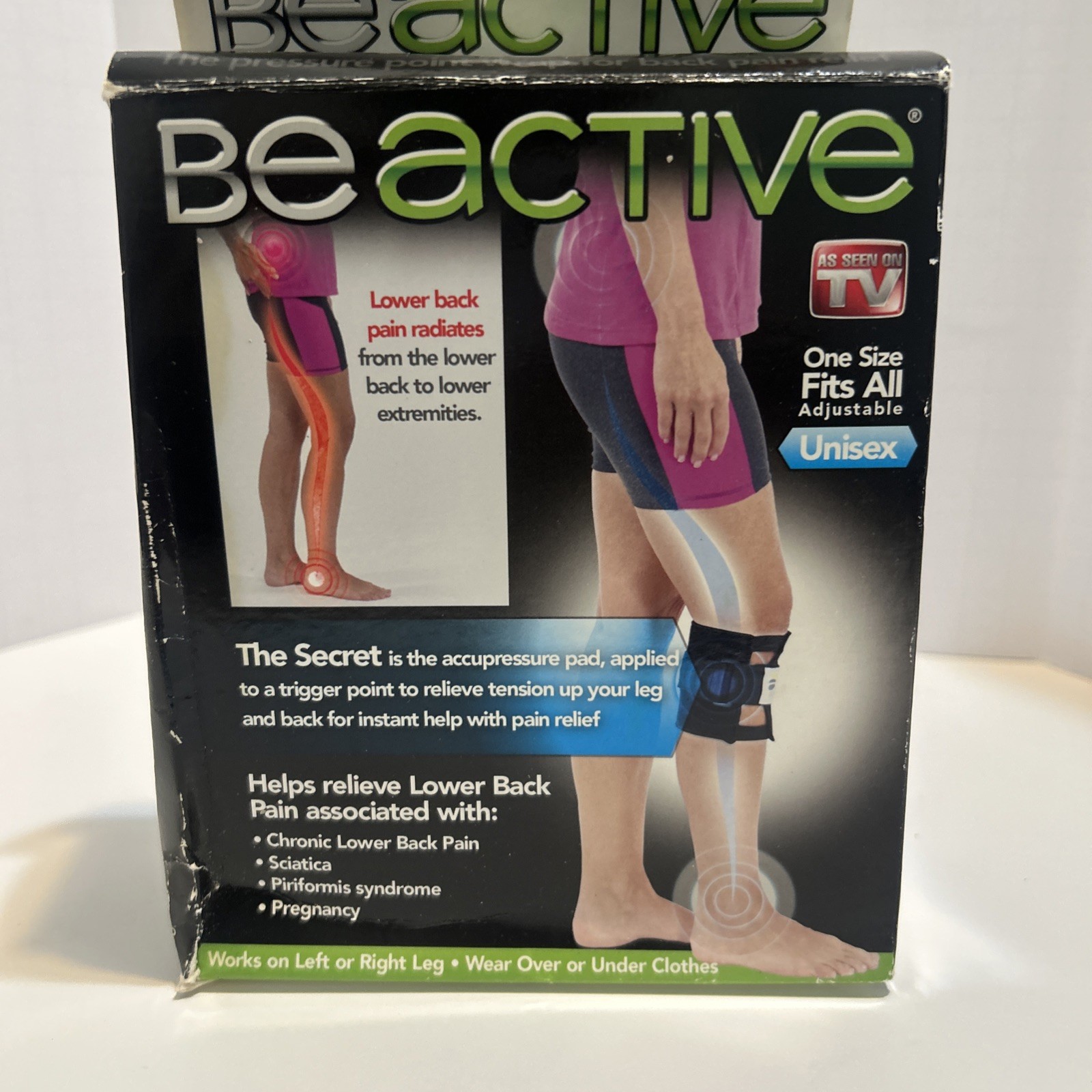 BeActive Pressure Point Brace for Acupressure One Size Fit All Adjustable