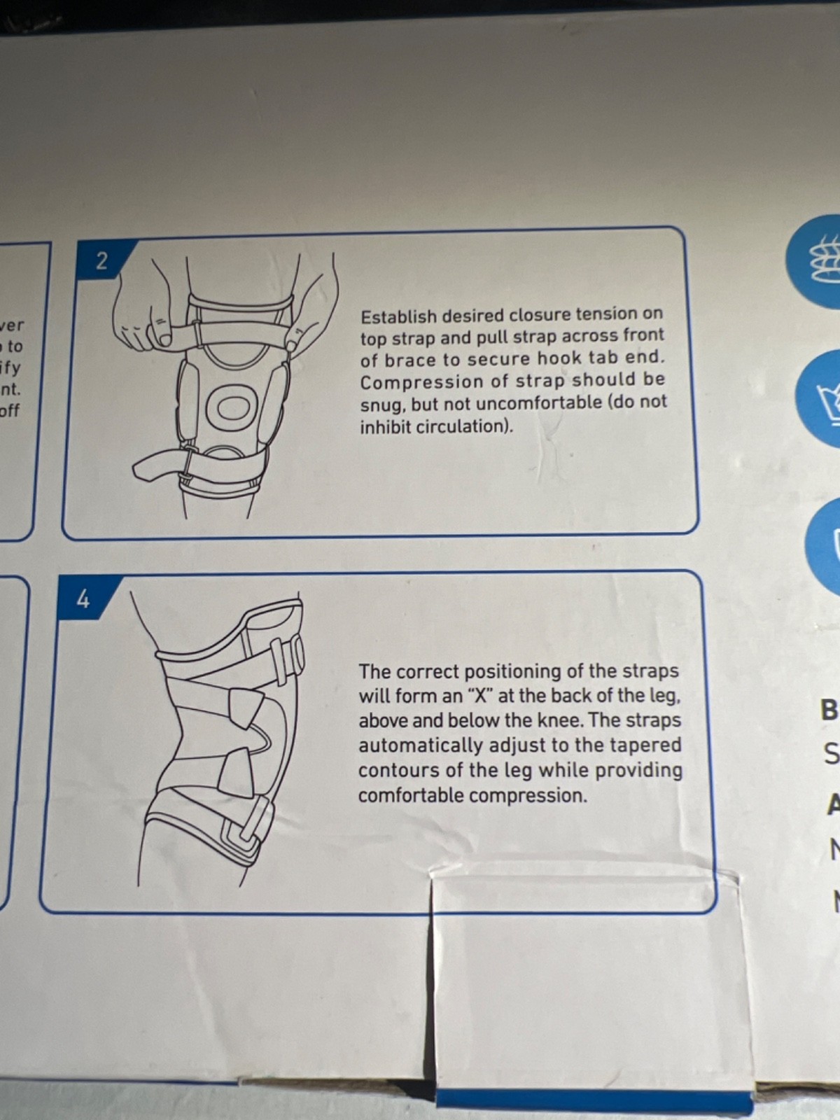 Omples Knee Brace small new in box black