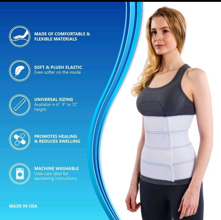 NYOrtho Abdominal Binder 45-60 In Waist 9 In 3-Panel Post Surgery Support