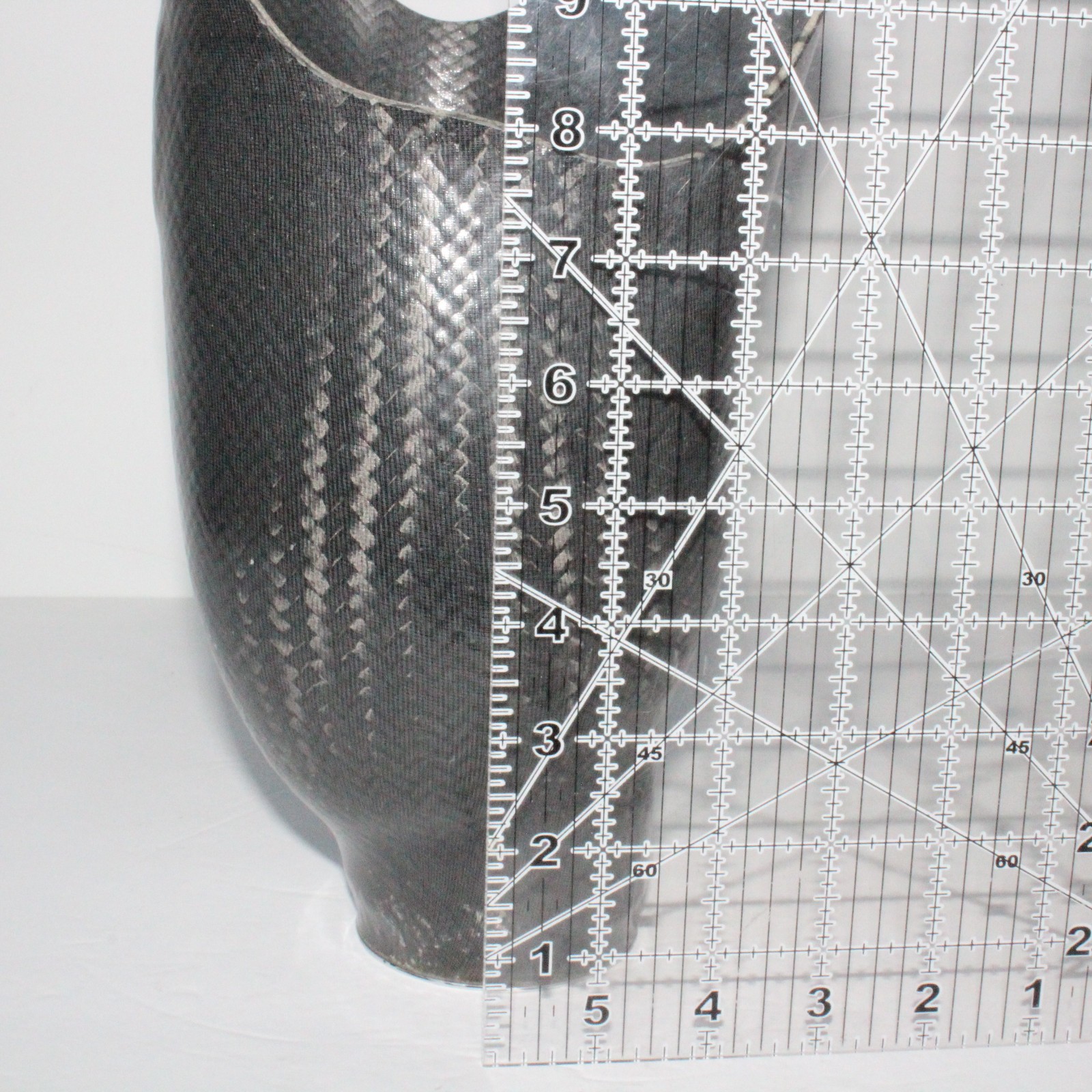 BELOW-KNEE CARBON FIBER PROSTHETIC LEFT SOCKET w/ OSSUR 544 ICELOCK ADAPTER