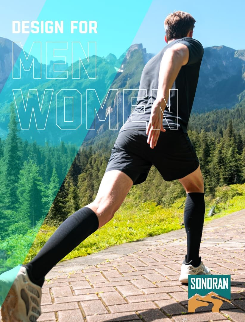 Compression Socks for Men & Women (2/4/6 Pairs) 20-30 Mmhg Graduated Compression